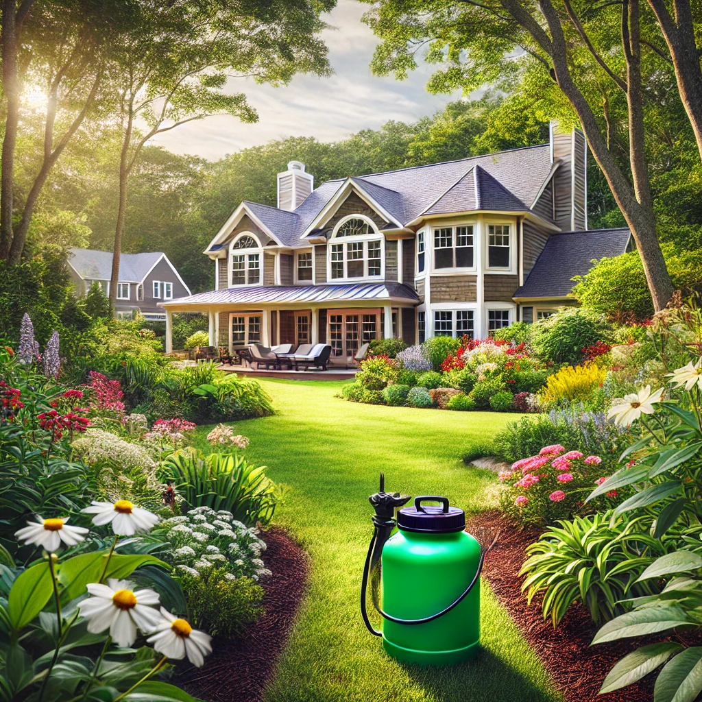 Peaceful pest-free backyard maintained with Pro Mosquito Solutions’ expert pest control services near you in Rhode Island.