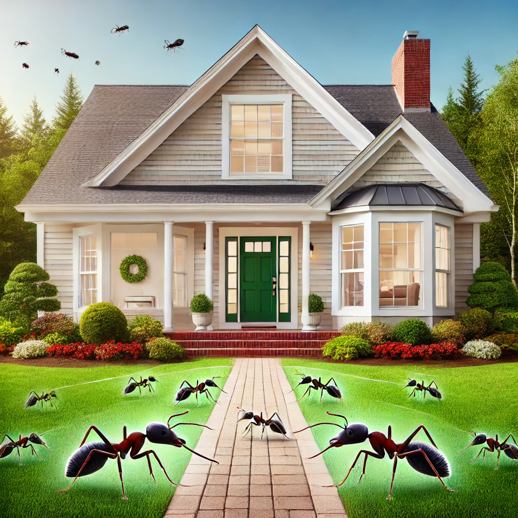 Professional ant control in Rhode Island by Pro Mosquito Solutions, ensuring pest-free homes with reliable and effective treatments.