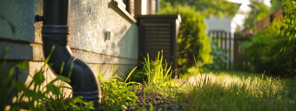 A detailed close-up of a sealed building exterior, highlighting reinforced entry points with tightly fit door sweeps, sealed gaps around pipes, and a well-maintained landscape, bathed in warm, natural light to showcase proactive rodent prevention measures.